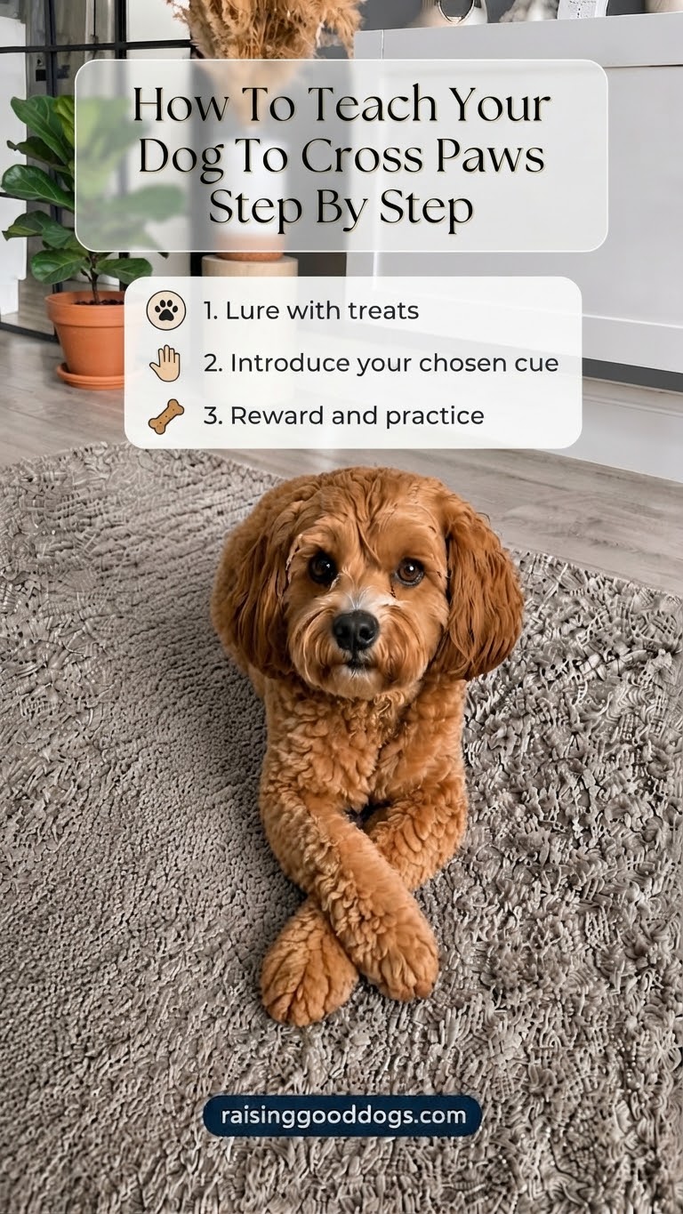 How To Teach Your Dog To Cross Paws Step By Step