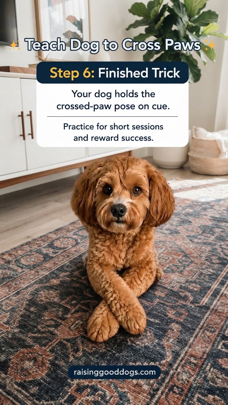How to Teach Your Dog to Cross Paws Step-by-Step