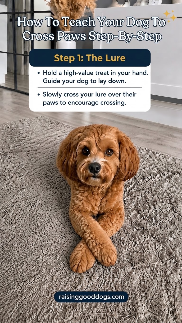 How To Teach Your Dog To Cross Paws Step-By-Step