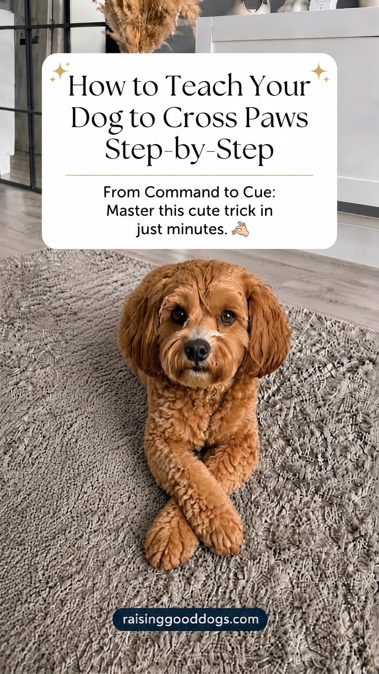 How to Teach Your Dog to Cross Paws Step-by-Step