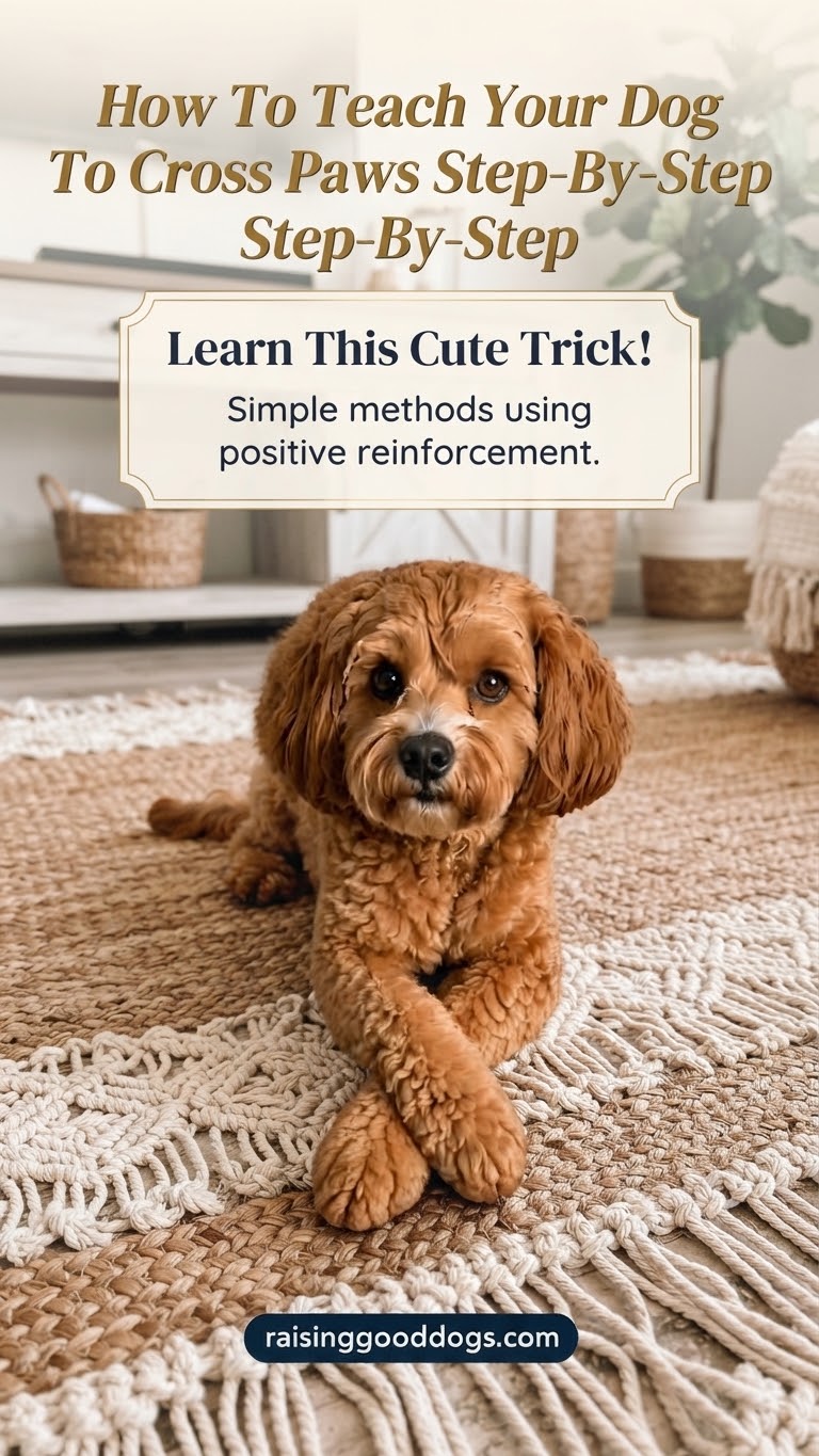 How To Teach Your Dog To Cross Paws Step-By-Step