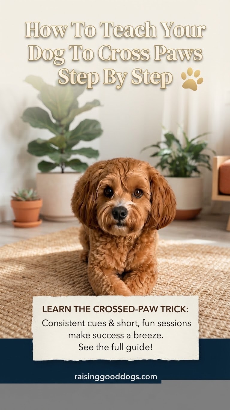 How To Teach Your Dog To Cross Paws Step By Step