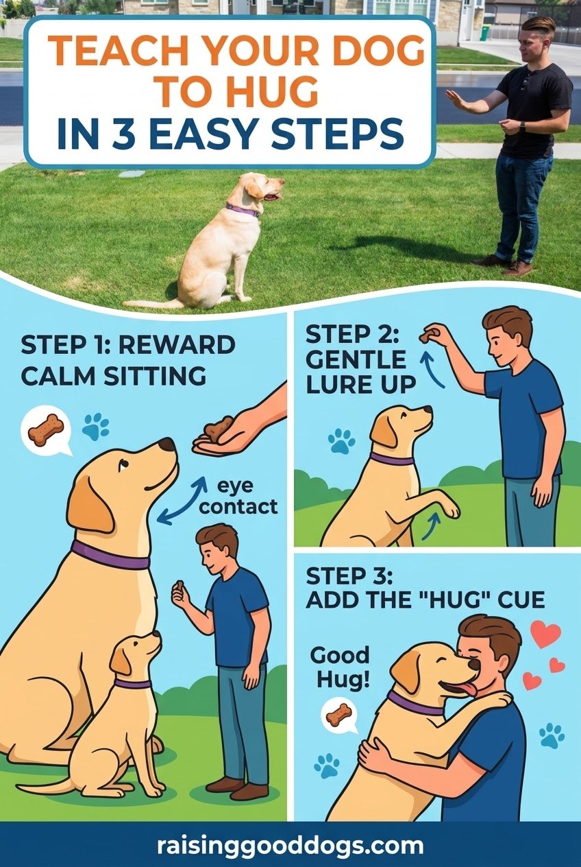 Teach Your Dog to Hug in 3 Easy Steps