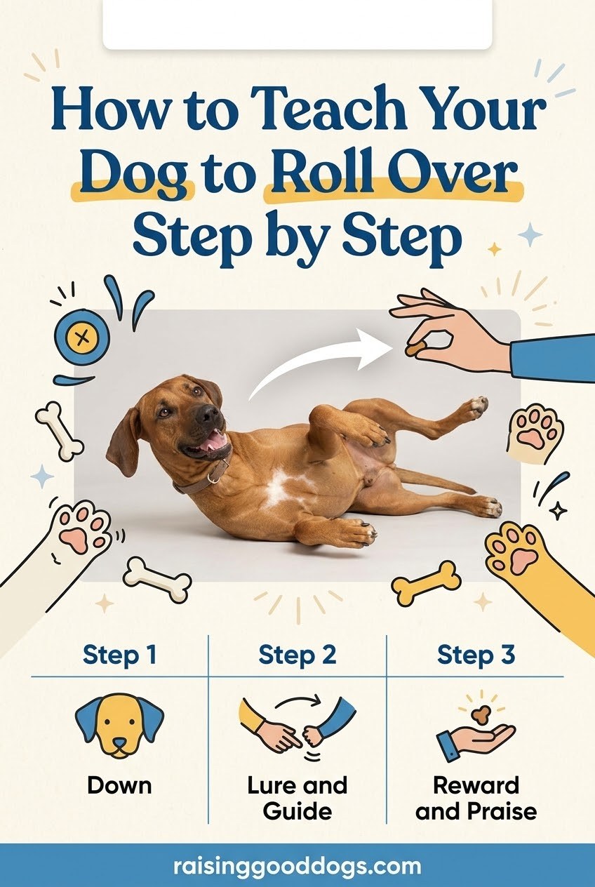 How to Teach Your Dog to Roll Over Step by Step