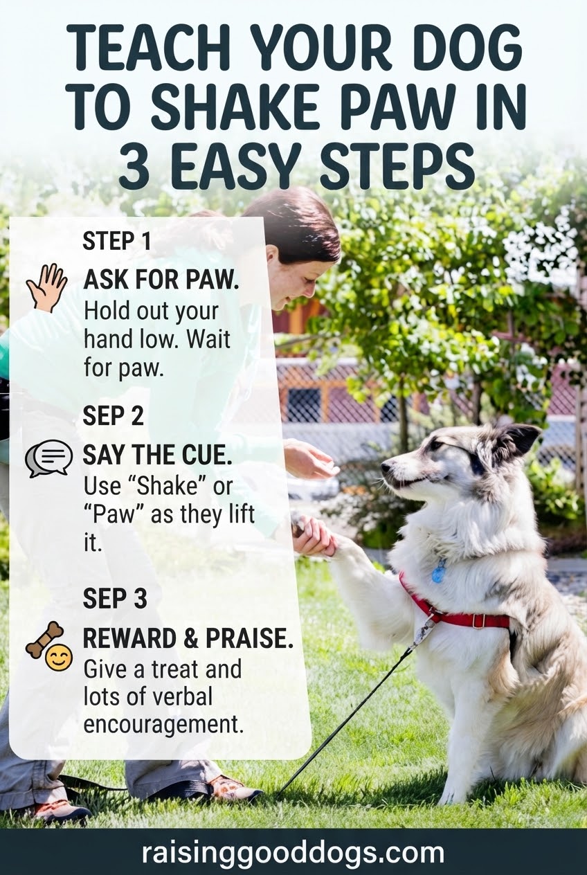 Teach Your Dog To Shake Paw In 3 Easy Steps