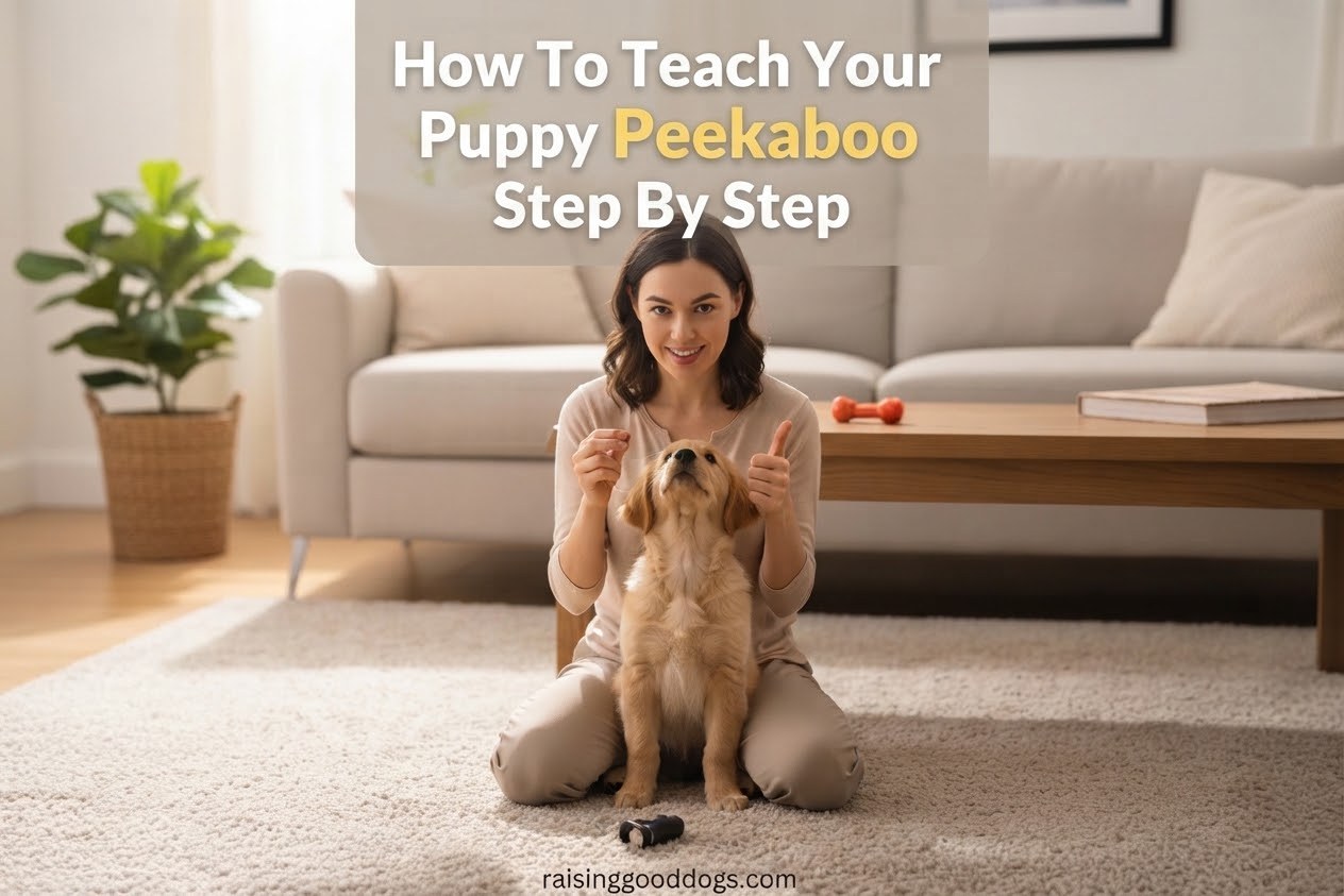 How To Teach Your Puppy Peekaboo Step By Step