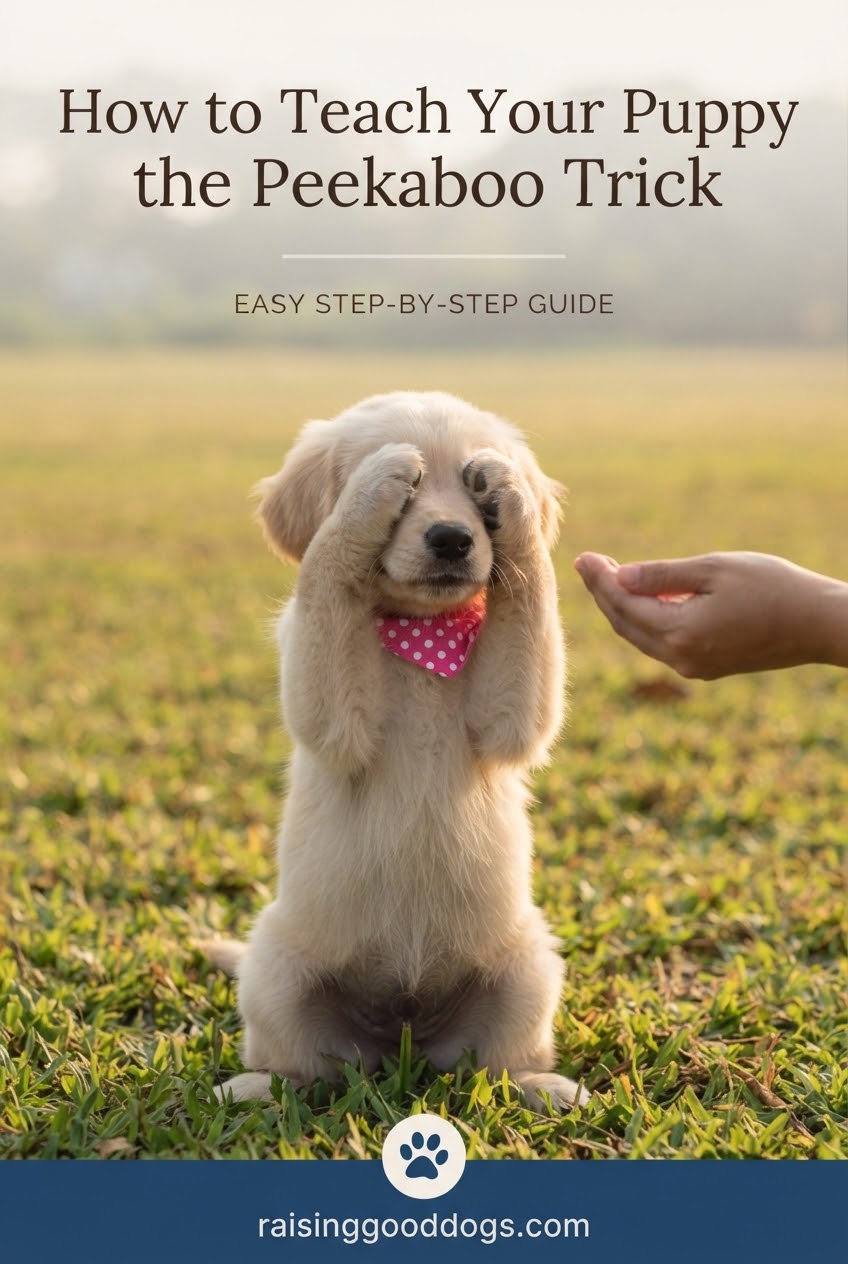 How to Teach Your Puppy the Peekaboo Trick