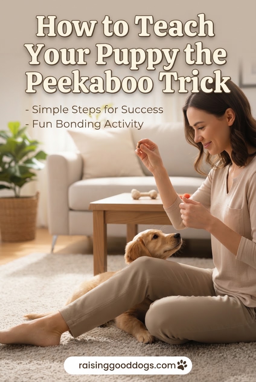 How to Teach Your Puppy the Peekaboo Trick