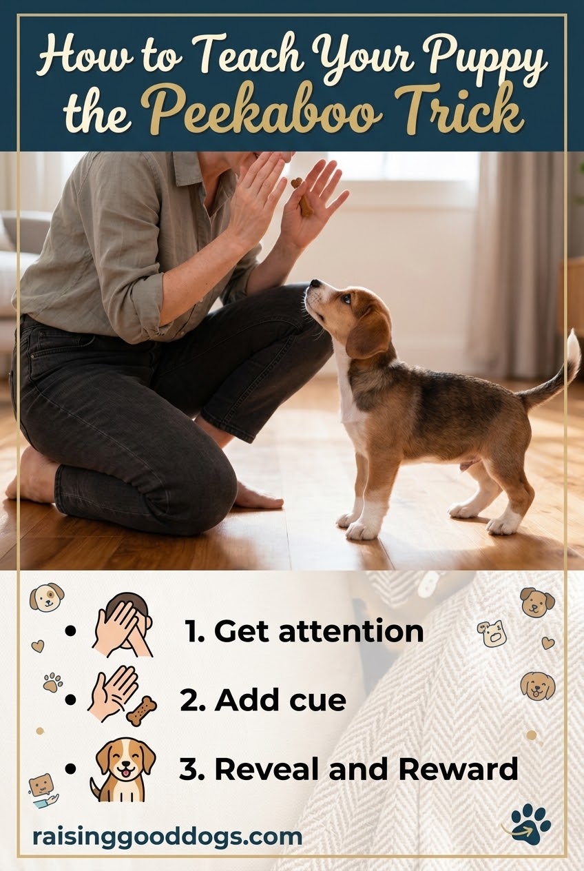 How to Teach Your Puppy the Peekaboo Trick