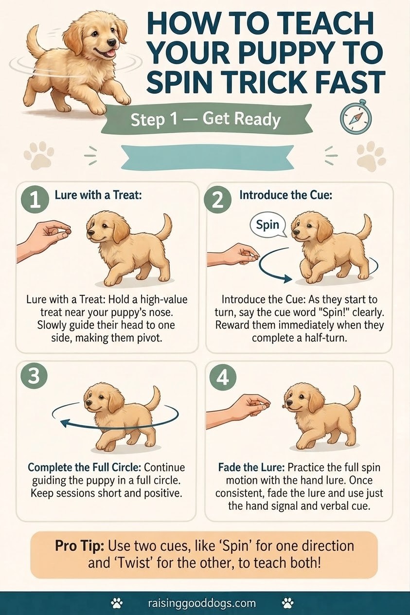 How To Teach Your Puppy To Spin Trick Fast
