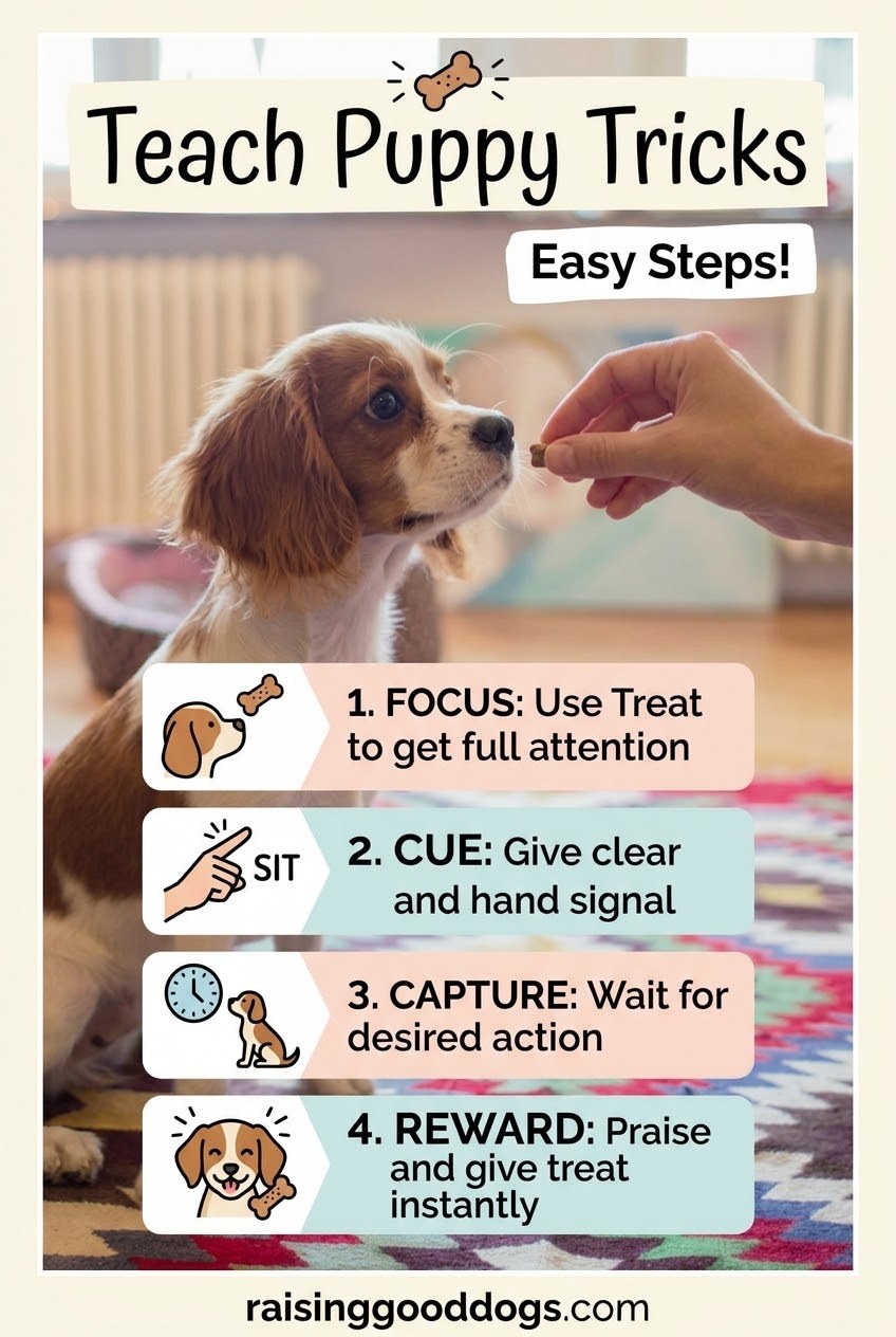 Teach Puppy Tricks Easy Steps
