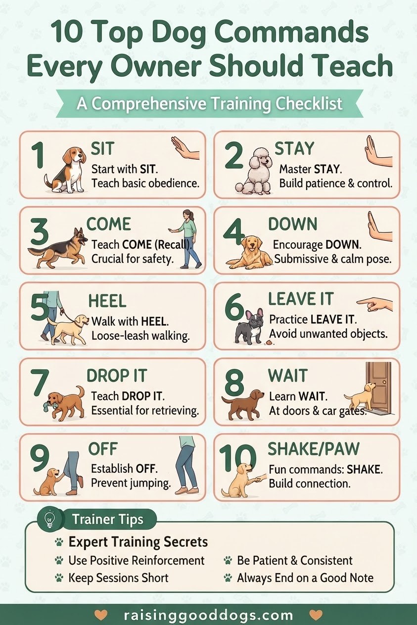 10 Top Dog Commands Every Owner Should Teach