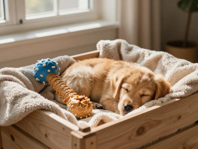 Relaxed puppy resting