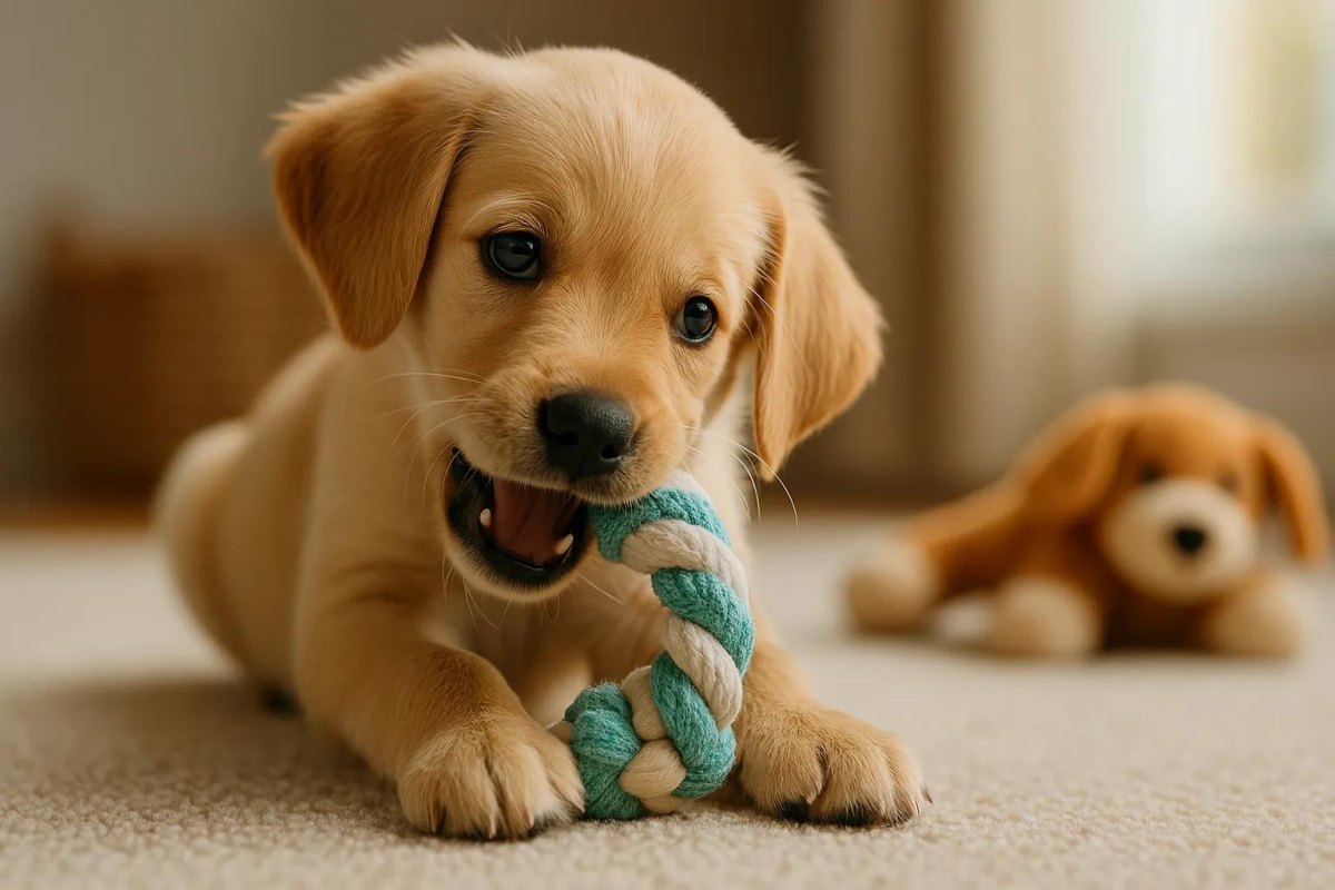 Puppy chewing toy