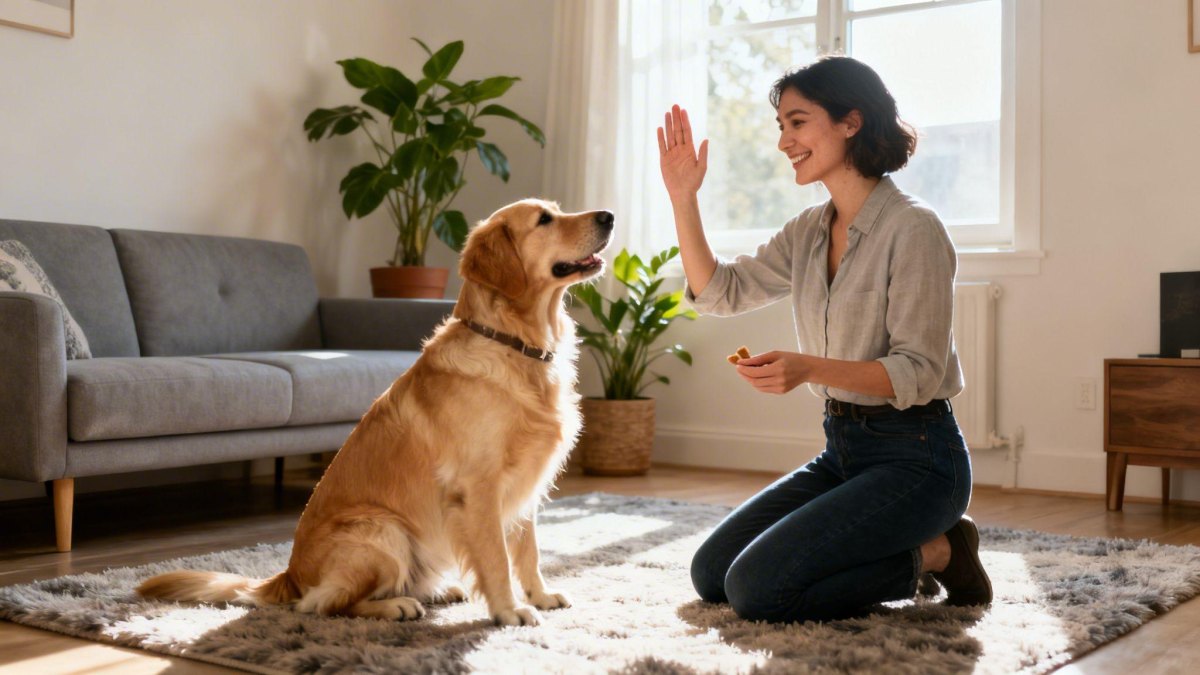 Dog training with owner