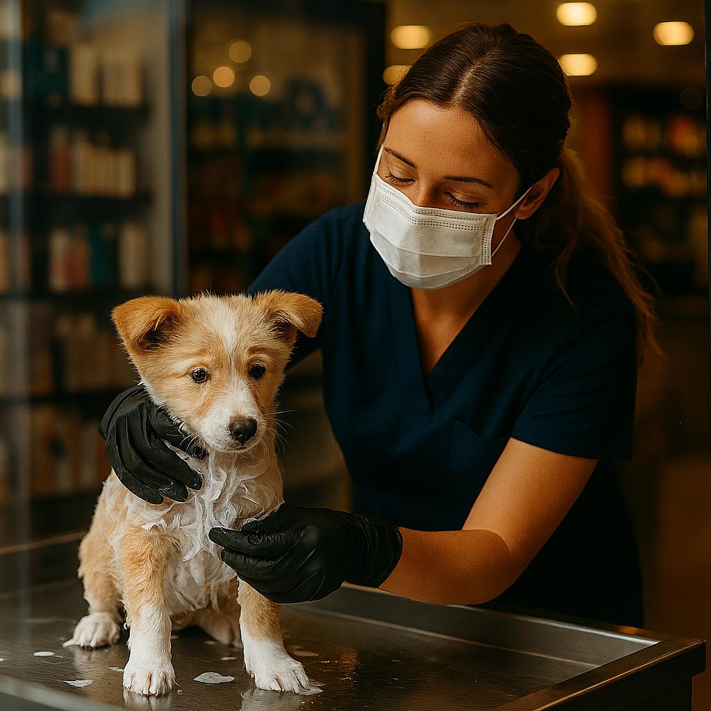 Professional dog grooming help